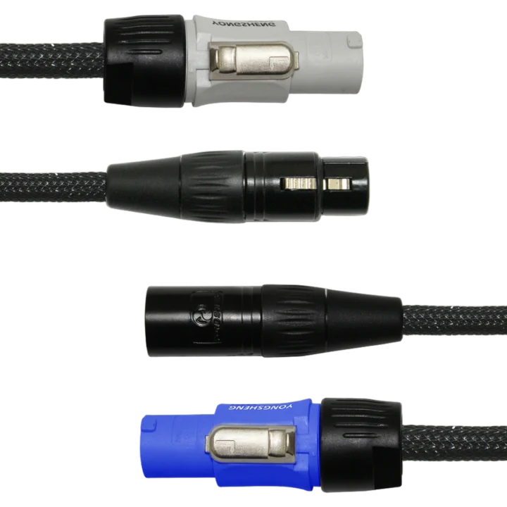 Sound Barrier PPS24 Siamese Twin PowerCON to PowerCON audio cable with dual connectors
