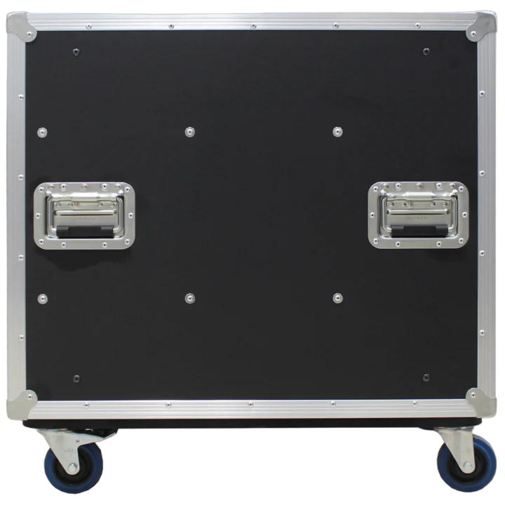 Sound Barrier SB12USLMRX22 12U road case captive slam lock mechanism close-up detail