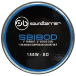 Sound Barrier SB180D 1 inch high frequency driver with 2 inch voice coil showing compression chamber design