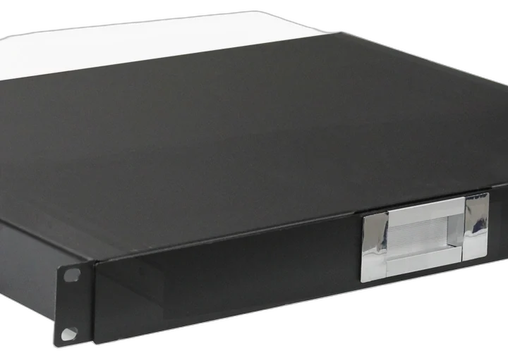 Sound Barrier SB3URD steel rack drawers with slam lock and keylock side profile view