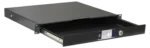 Sound Barrier SB5URD steel rack drawers with slam lock and keylock mechanism detail