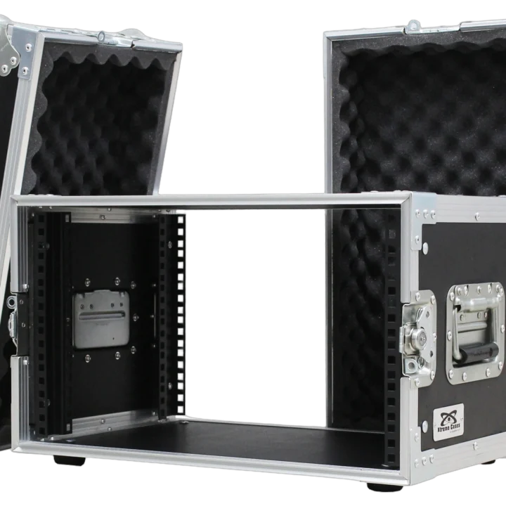 Sound Barrier SB6UCR 6U shallow standard rack mount road case front view