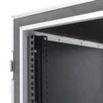 Sound Barrier SB6USMRXCD anti-shock rack road case showing internal shock mount suspension system detail