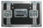 Sound Barrier SB6WRMICX 6U wireless microphone rack case showing 2U drawer compartment detail