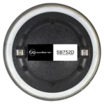 Sound Barrier SB752D 2-inch throat high frequency driver with 3-inch voice coil, showing internal magnet assembly and mounting details