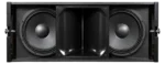 Sound Barrier SBLA210FF dual 10 inch passive two-way line array speaker shown from side angle