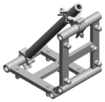 Sound Barrier SBP2940 400mm aluminum box truss base plate dimensional diagram with measurements