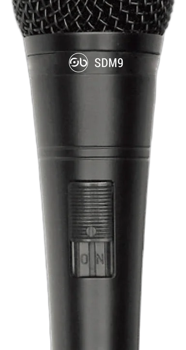 Sound Barrier SDM9 cardioid dynamic handheld microphone with grille and XLR connector