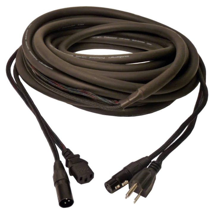 Sound Barrier SIAMESE30 Siamese twin audio cable with dual connectors and AC power integration