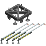 Sound Barrier ST29230 290mm black aluminum box truss segment dimensional specifications and measurements