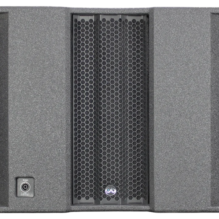 Sound Barrier SWX121 single 21-inch passive subwoofer driver and port detail view