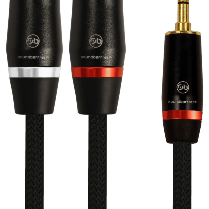 Sound Barrier UMXL12 3.5mm TRS to dual XLR male stereo breakout cable 12 feet