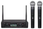 Sound Barrier VOZ2 dual UHF wireless microphone system with two handheld microphones and receiver unit