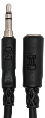 Hosa Hosa MHE-125 Headphone Extension Cable 3.5mm TRS to 3.5mm TRS - 25ft professional audio detail view