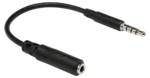 Hosa Hosa MHE-158 Headphone Adapter 3.5mm TRRS to Slim 3.5mm TRRS professional audio main product view