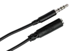 Hosa Hosa MHE-158 Headphone Adapter 3.5mm TRRS to Slim 3.5mm TRRS professional audio side view