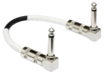 Hosa CPE-411 guitar patch cable with right-angle connectors on both ends, professional audio cable