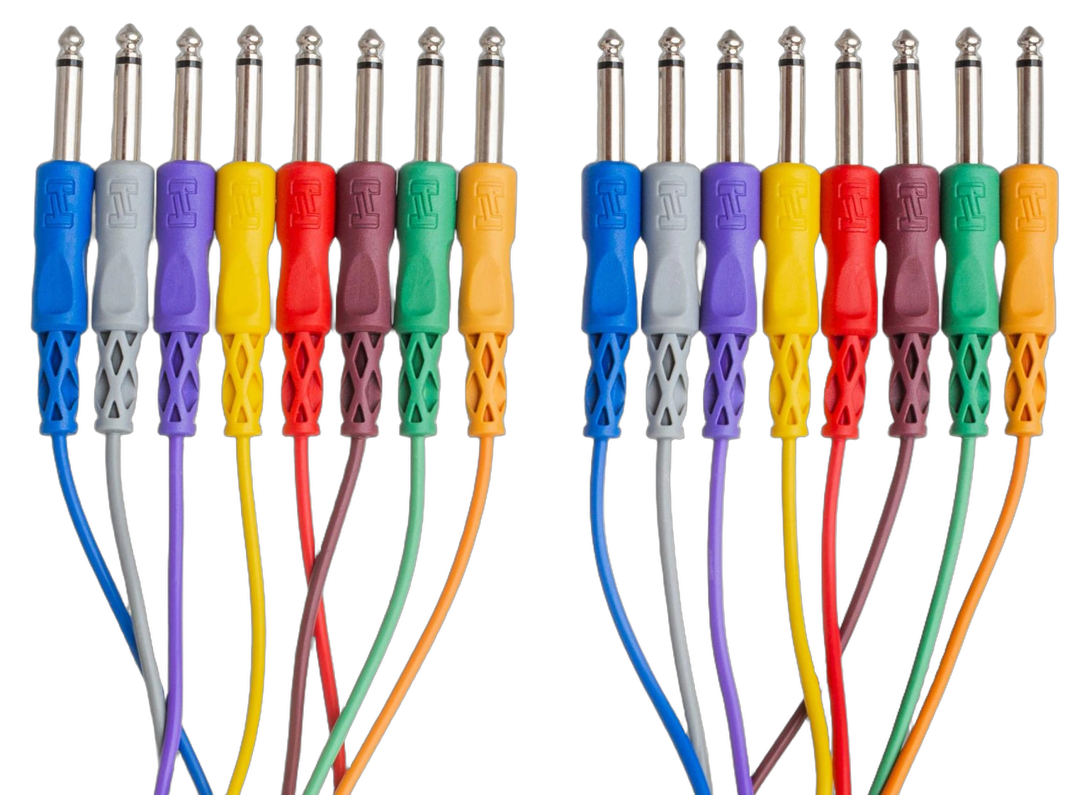 Hosa CPP-805 Unbalanced Snake Cable Connectors Hosa CPP-805 5-meter unbalanced snake cable with 1/4 inch TS connectors detail view