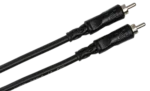 Hosa CRA-103 unbalanced RCA interconnect cable showing connector detail and cable construction