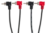 Hosa CRA-202 stereo RCA interconnect cable dimensional diagram showing 2-meter length specifications