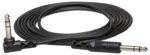 Hosa CSS-110 balanced interconnect cable connected between professional audio equipment in studio setup