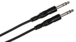 Hosa CSS-125 balanced interconnect cable showing TRS connectors and cable construction detail