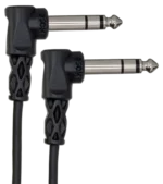Hosa CSS-125 balanced interconnect cable dimensional diagram showing 25-foot length and 1/4 inch TRS connector specifications
