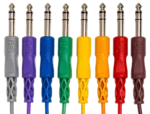Hosa CSS-890 balanced patch cable showing TRS connector detail and cable construction