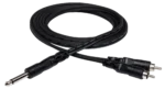 Hosa CYR-102 Y cable adapter with 1/4 inch TS connector and dual RCA connectors