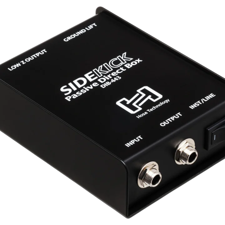 Hosa DIB-443 Sidekick passive DI box with 1/4 inch TS input and XLR male output connectors