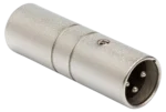 Hosa DMT-414 DMX512 terminator with XLR male connector front view
