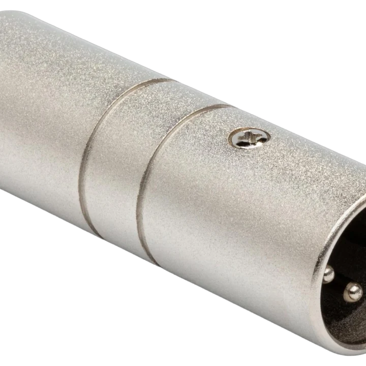 Hosa DMT-414 DMX512 terminator with XLR male connector front view