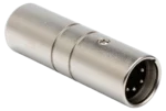 Hosa DMT-485 DMX512 terminator with XLR5 male connector, front view