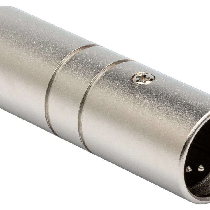Hosa DMT-485 DMX512 terminator with XLR5 male connector, front view