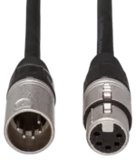 Hosa DMX-025 DMX512 cable connected between lighting control equipment and stage fixtures