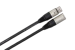 Hosa DMX-100 DMX512 cable showing XLR5 male and female connectors with 24 AWG OFC construction