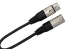 Hosa DMX-106 DMX512 adapter showing XLR5 male to XLR female connectors in detail view