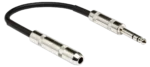 Hosa DOC-106 insert direct-out adapter cable with 1/4 inch TRS connectors, 6 inch length