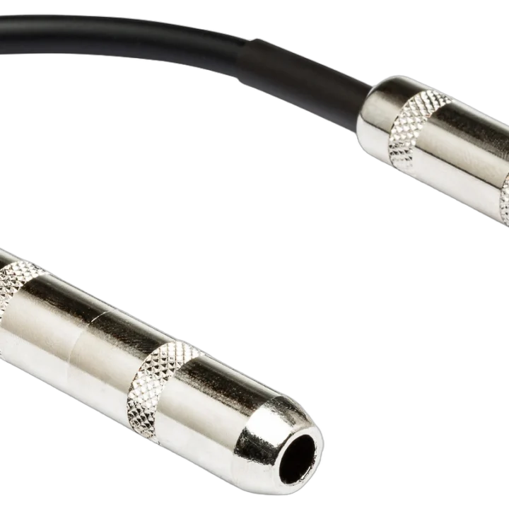 Hosa DOC-106 insert direct-out adapter cable with 1/4 inch TRS connectors, 6 inch length