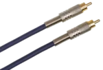 Hosa DRA-501 S/PDIF coaxial RCA cable showing connector detail and cable construction