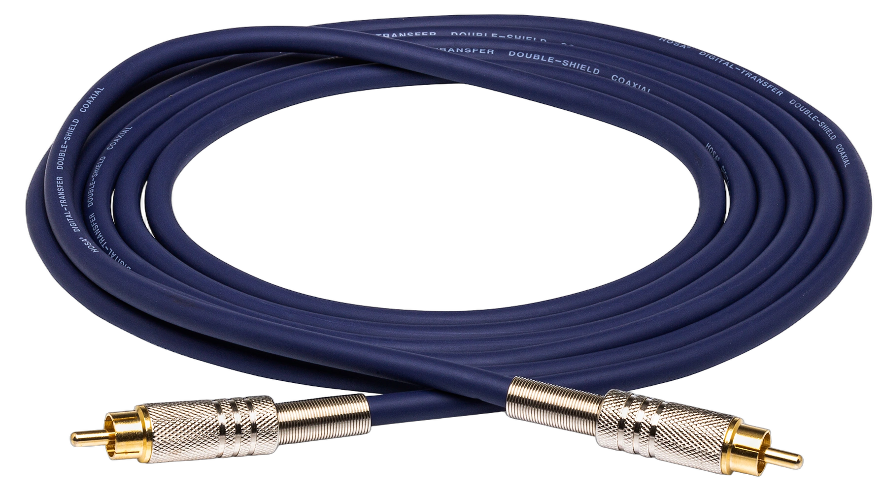 Hosa DRA-501 S/PDIF Coax RCA Cable 1m Hosa DRA-501 S/PDIF coaxial RCA cable with gold-plated connectors, 1 meter length