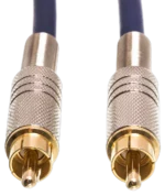 Hosa DRA-503 S/PDIF coaxial RCA cable with gold-plated connectors and three-meter length