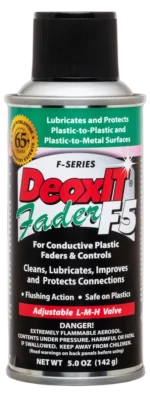 Hosa F5S-H6 CAIG DeoxIT FaderLube 5% spray bottle 5 oz front view