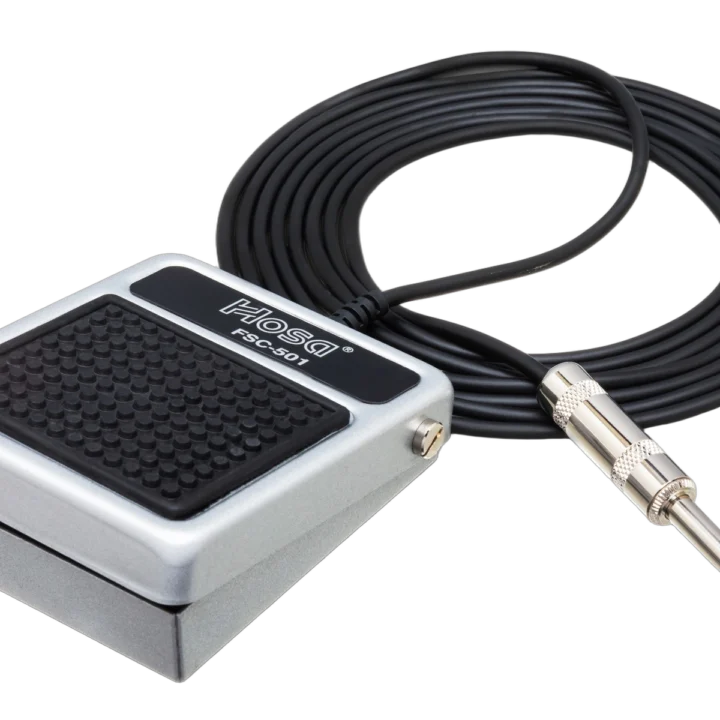 Hosa FSC-503 footswitch momentary normally closed pedal front view