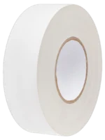 Hosa white gaffer tape 2 inch width 60 yard roll showing tape texture and adhesive backing
