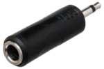 Hosa GMP-113 adapter showing 1/4 inch TS to 3.5mm TS connector compatibility and construction