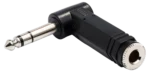 Hosa GPP-273 right-angle 1/4 inch TRS adapter connector showing angled design and gold-plated contacts