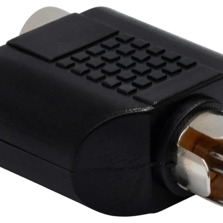 Hosa GRF-398 dual RCA to RCA adapter connector with gold-plated contacts