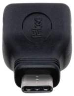 Hosa GSB-314 USB 3.1 Type-C male to USB 3.0 female adapter showing connector detail