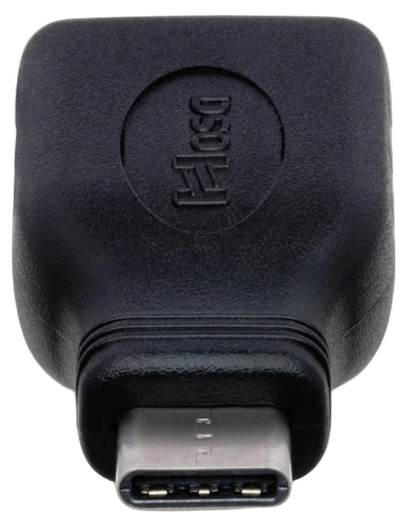 Hosa GSB-314 USB-C to USB-A Adapter Connector Hosa GSB-314 USB 3.1 Type-C male to USB 3.0 female adapter showing connector detail